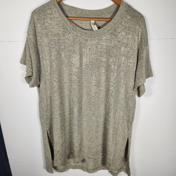 Seven7 Short Sleeve Top Tunic Sweater Size L - Picture 1 of 8